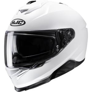 Integrālā motociklu ķivere HJC i71 Solid Semi Flat Pearl White