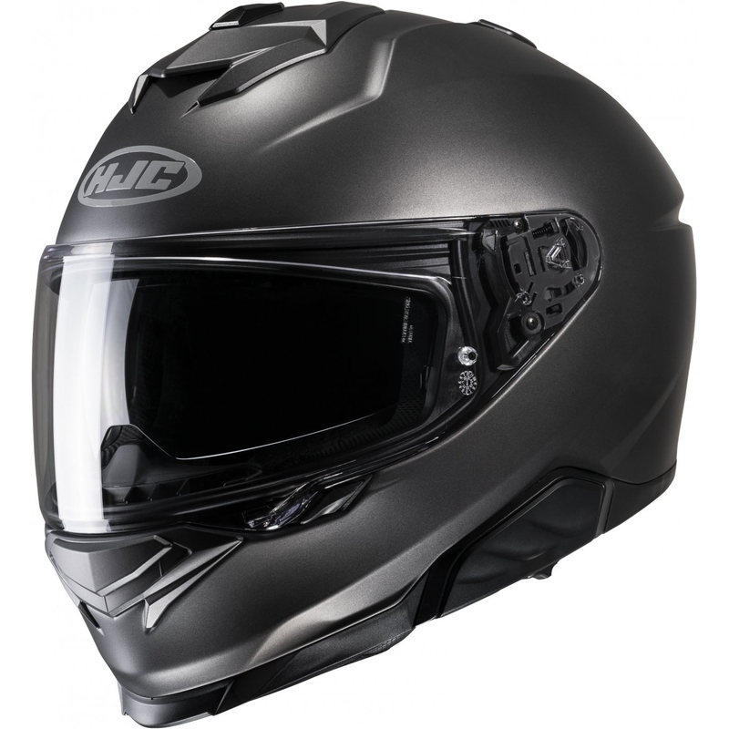 HJC i71 Solid Semi Flat titāna integrālā motocikla ķivere
