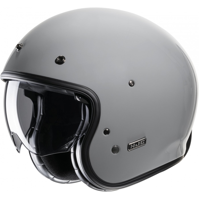 Atvērtā motociklu ķivere HJC V31 Solid n. pelēka