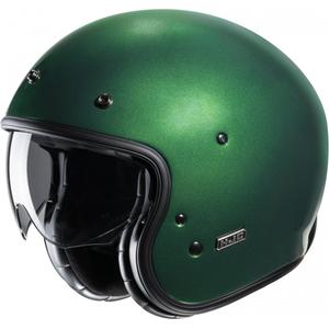 Atvērtā motociklu ķivere HJC V31 Solid green