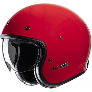 Atvērtā motociklu ķivere HJC V31 Solid red