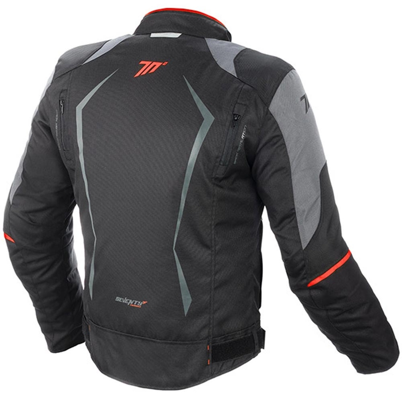 Motocikla jaka SEVENTY DEGREES SD-JR47 black-grey-red