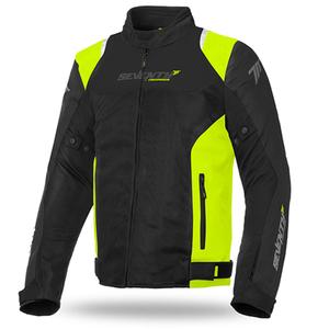 Motocikla jaka SEVENTY DEGREES SD-JR48 black-fluo yellow