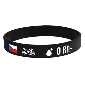 Silikona moto aproce ar asins grupu 0 RH-