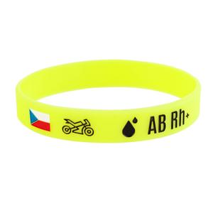 Silikona moto aproce ar AB RH+ asins grupu
