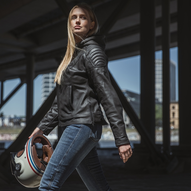 Rebelhorn Impala Sieviešu motocikla jaka Black