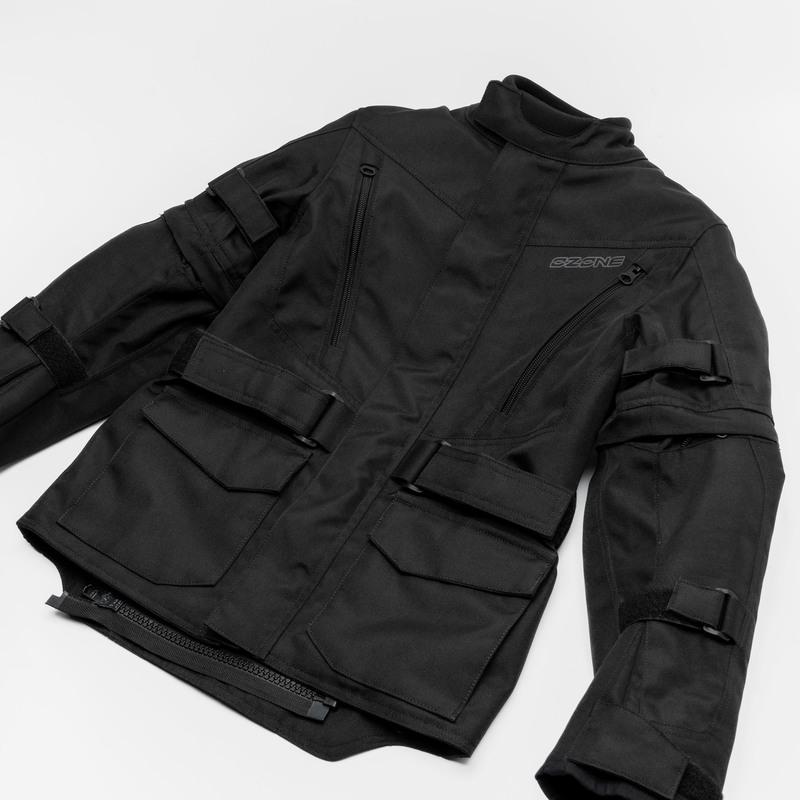 Bērnu motocikla jaka Ozone Sahara melna