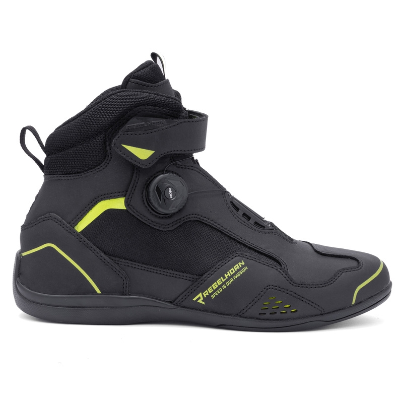 Motocikla zābaki Rebelhorn Spark II black-fluo yellow