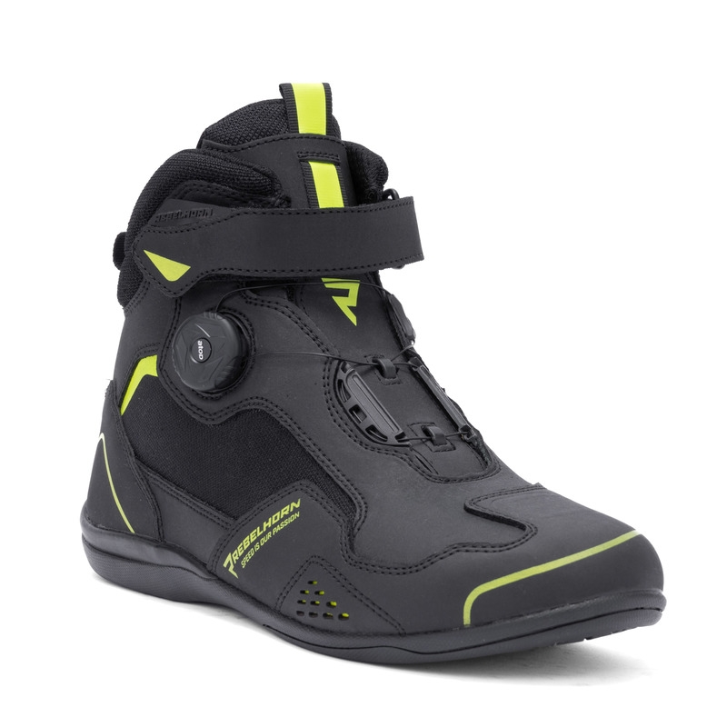 Motocikla zābaki Rebelhorn Spark II black-fluo yellow