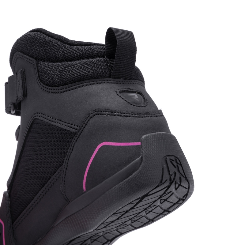 Sieviešu Rebelhorn Spark II Black and Pink Motociklu zābaki