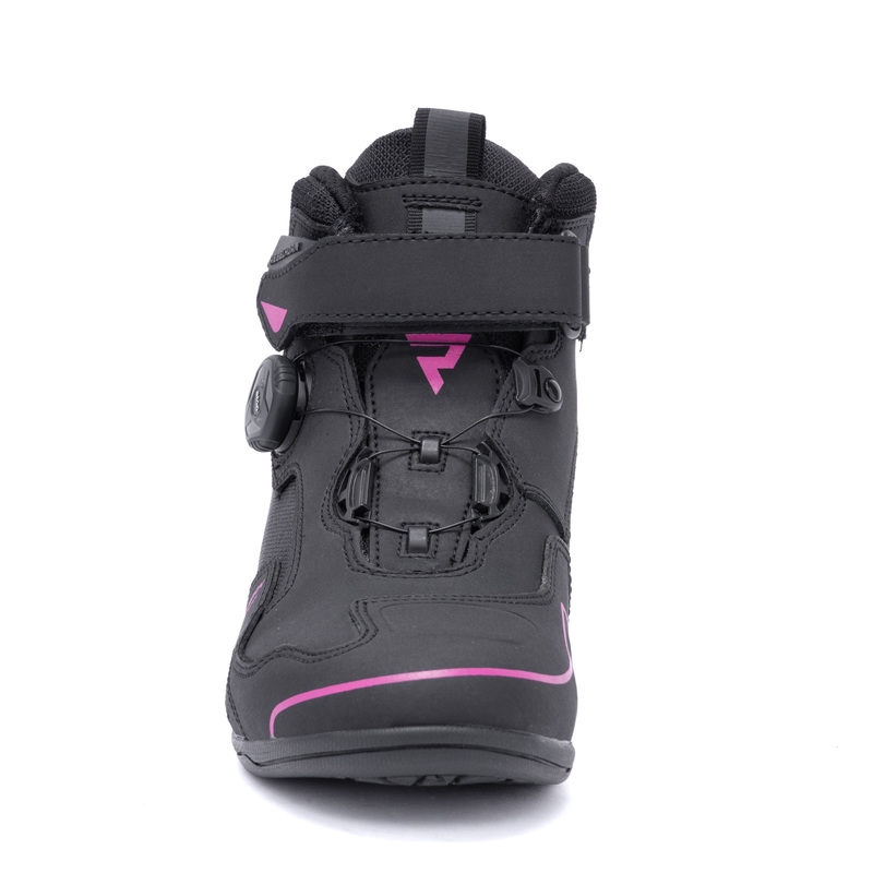 Sieviešu Rebelhorn Spark II Black and Pink Motociklu zābaki