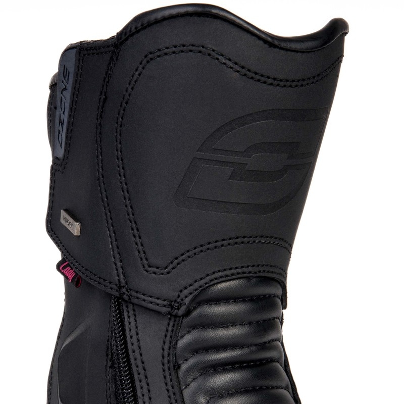 Sieviešu Ozone Rapid Black Matte motociklu zābaki