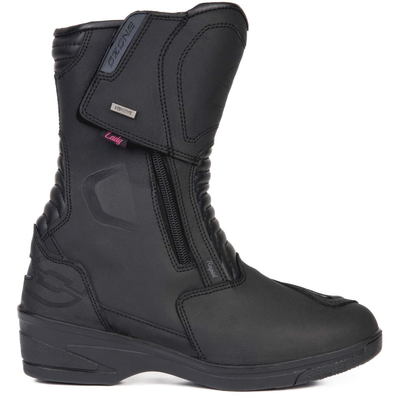 Sieviešu Ozone Rapid Black Matte motociklu zābaki