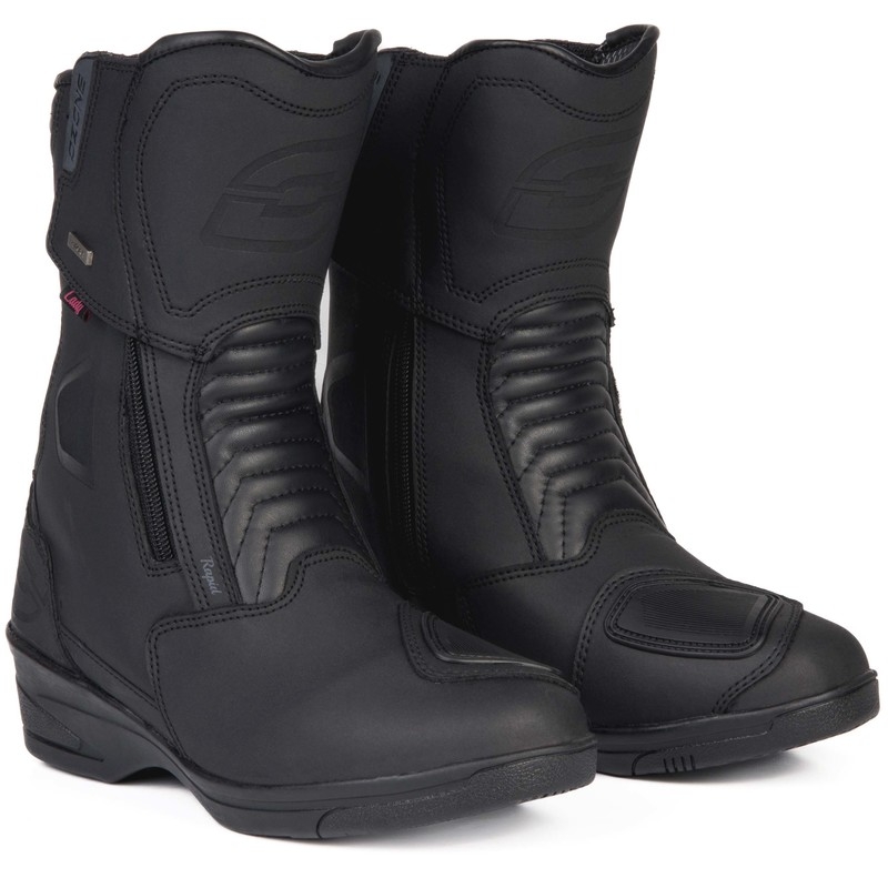 Sieviešu Ozone Rapid Black Matte motociklu zābaki
