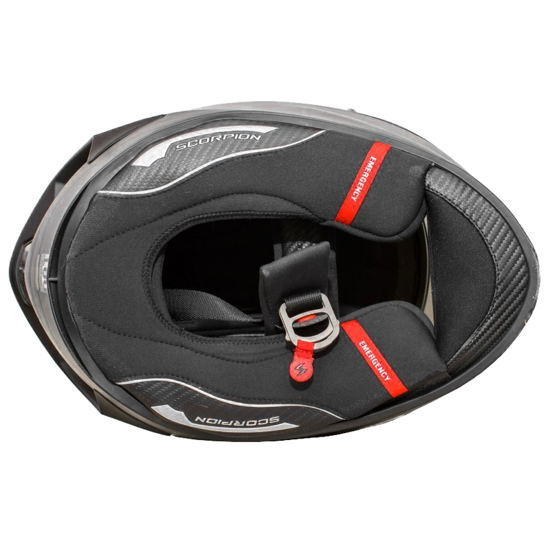 Scorpion EXO-R1 AIR EVO ķiveres interjers