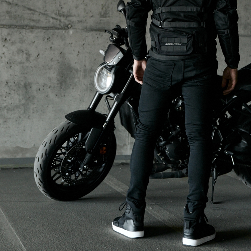Rebelhorn Eagle III Black Motocikla džinsi izpārdošana