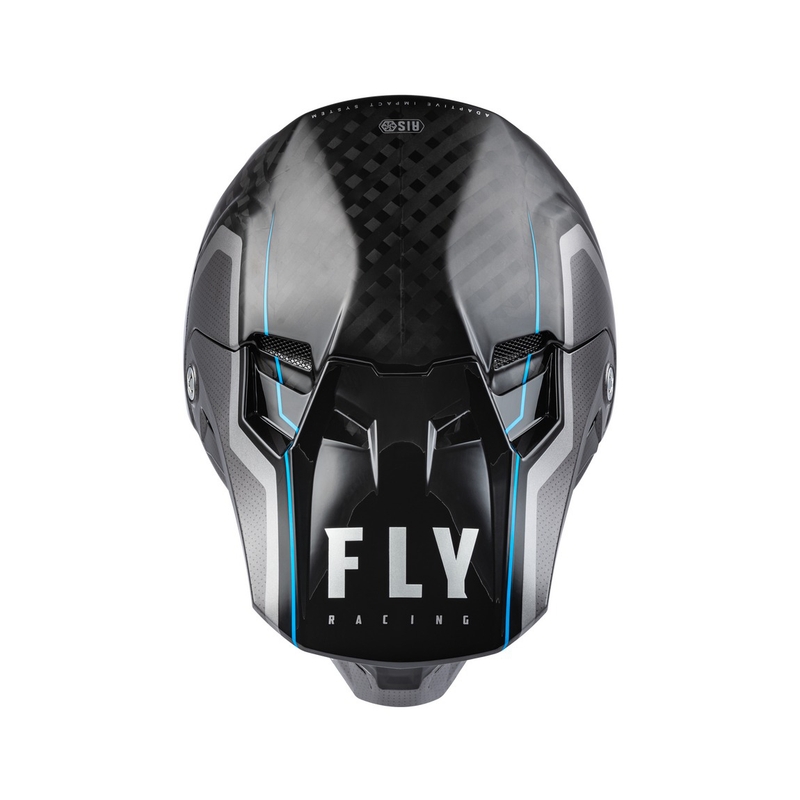 Motokrosa ķivere FLY Racing Formula Axon melna-pelēka-zila