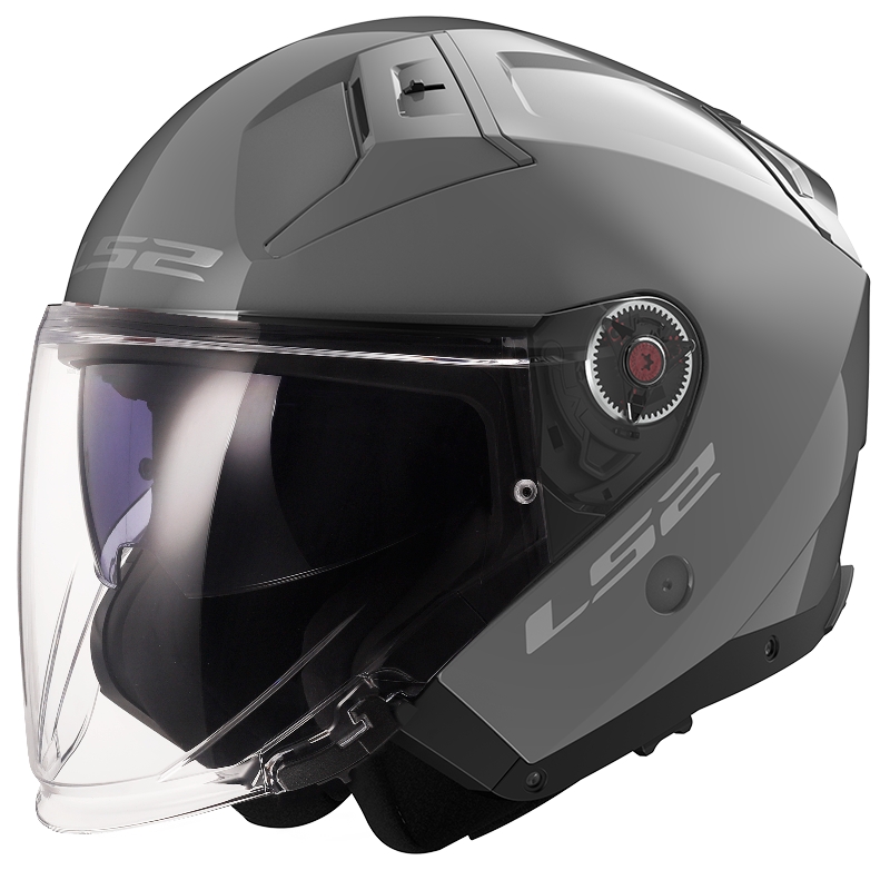 Atvērt ķivere LS2 OF603 Infinity II Solid Nardo grey