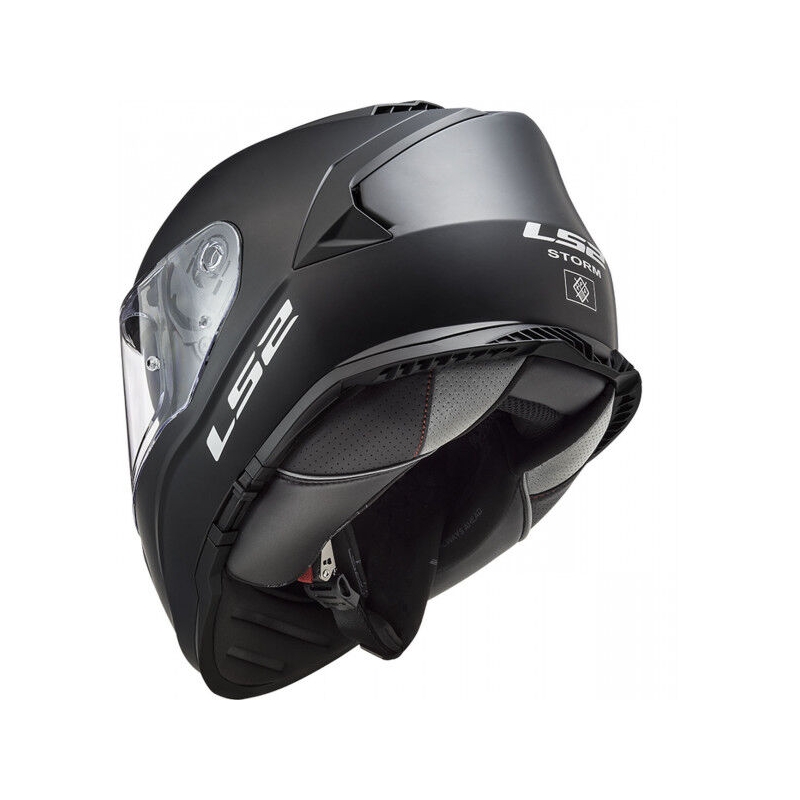 LS2 FF800 Storm II Solid Matte Black Integrālā motociklu ķivere