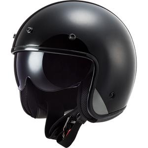 Atvērt Motocikla ķivere LS2 OF601 Bob II Solid Black Matte