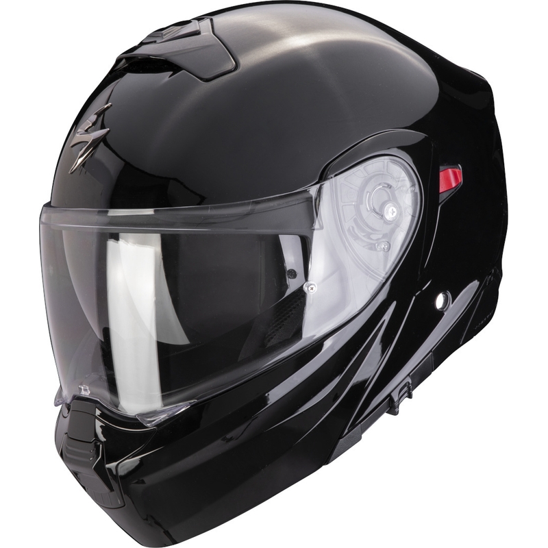Flip-up motociklu ķivere Scorpion EXO-930 EVO Solid black