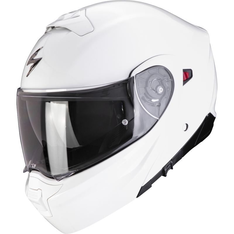 Scorpion EXO-930 EVO Solid atverama motocikla ķivere, balta