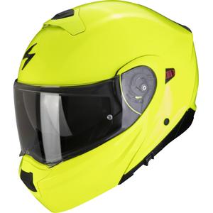 Flip-up moto ķivere Scorpion EXO-930 EVO Solid fluo dzeltena