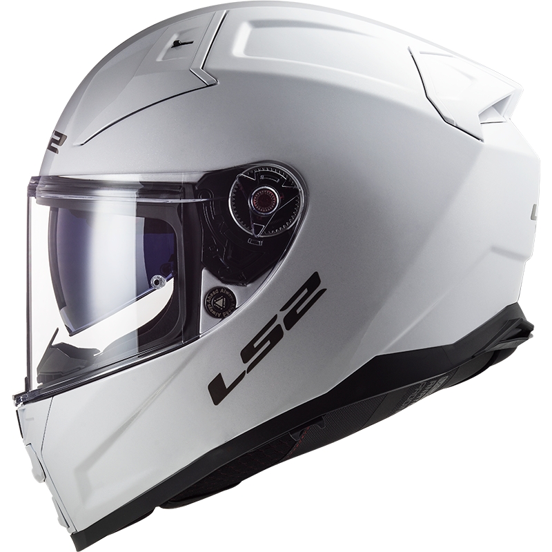 LS2 FF811 Vector II Solid White Integrālā motociklu ķivere