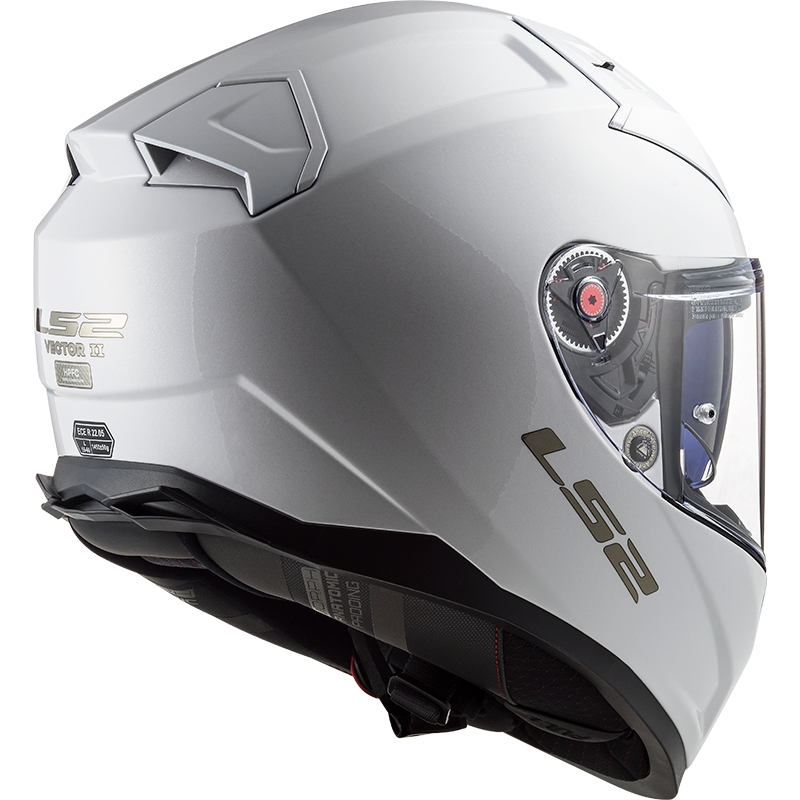LS2 FF811 Vector II Solid White Integrālā motociklu ķivere