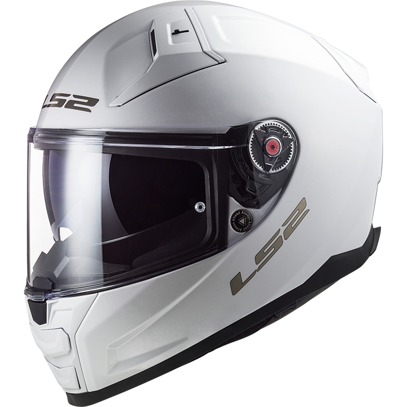 LS2 FF811 Vector II Solid White Integrālā motociklu ķivere