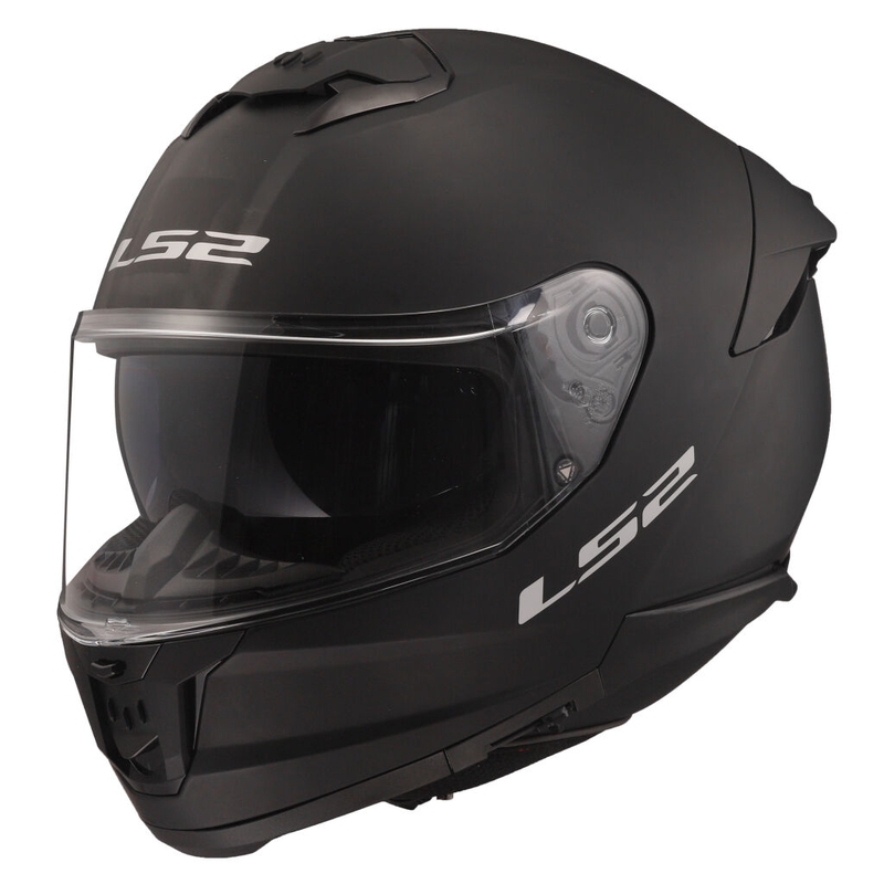 LS2 FF808 Stream II integrālā moto ķivere melna matēta
