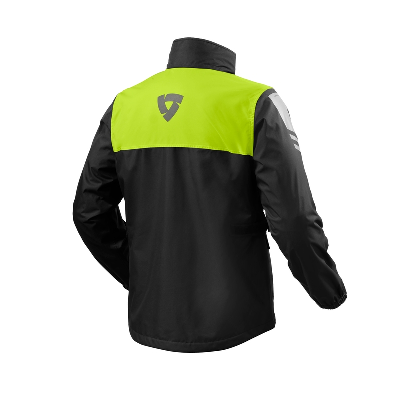 Revit Nitric 4 H2O melni-fluo dzeltena motocikla lietus jaka