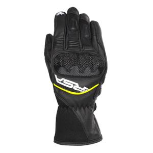 Motocikla cimdi RSA Airvent 2 melns-balts-fluo dzeltens