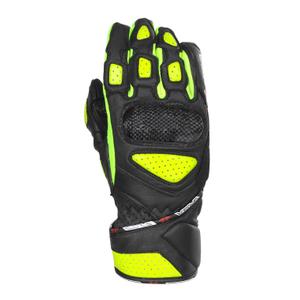 Sieviešu motocikla cimdi RSA RX2 black-fluo yellow