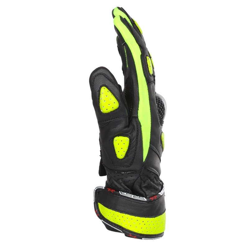 Sieviešu motocikla cimdi RSA RX2 black-fluo yellow
