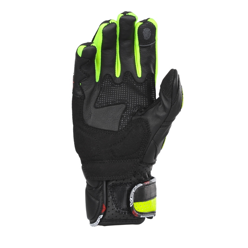Sieviešu motocikla cimdi RSA RX2 black-fluo yellow