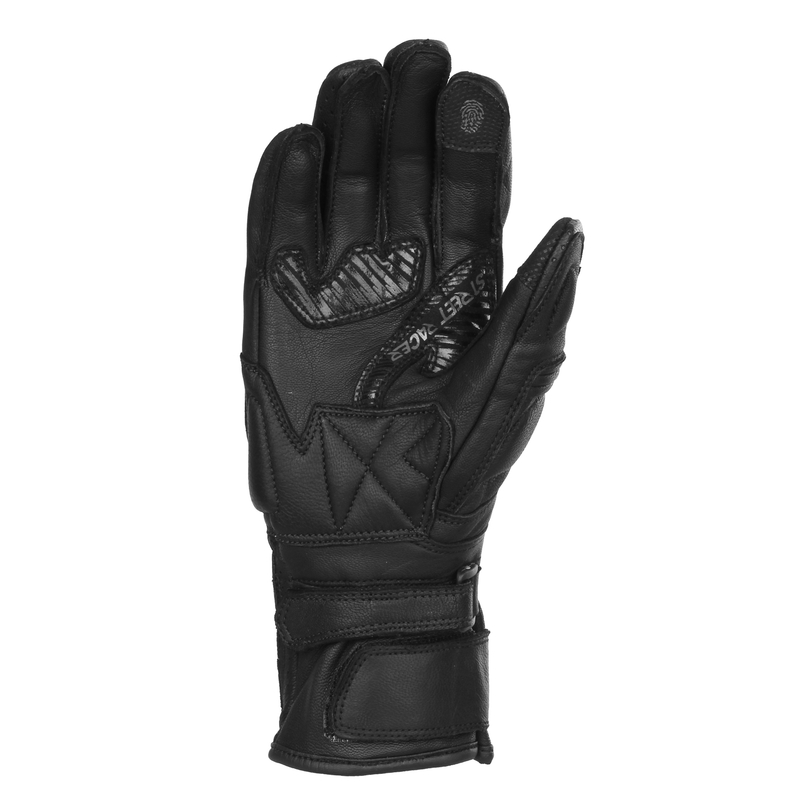 Sieviešu Street Racer Touring Motocikla cimdi Black