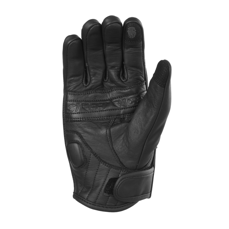 Sieviešu Street Racer Striker 2 Black Motocikla cimdi