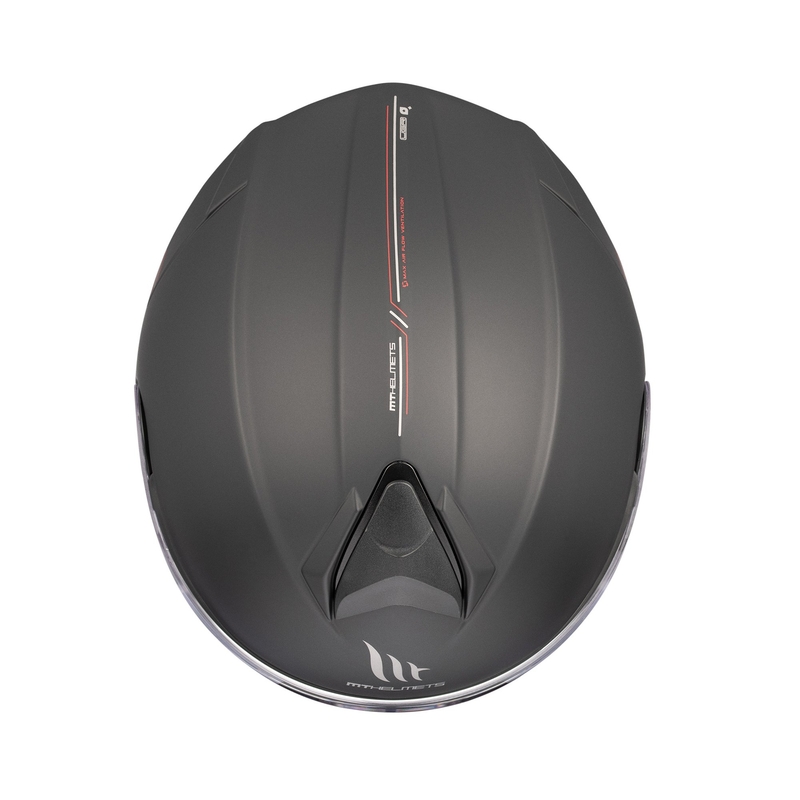 MT Genesis SV Solid A1 melna matēta flip-up ķivere motociklam
