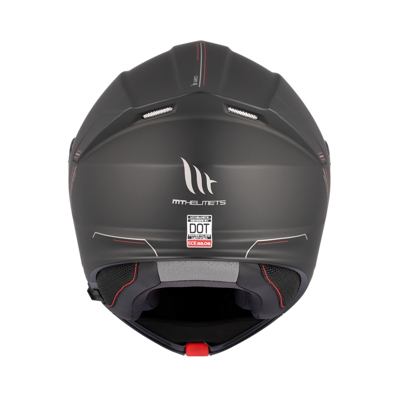 MT Genesis SV Solid A1 melna matēta flip-up ķivere motociklam