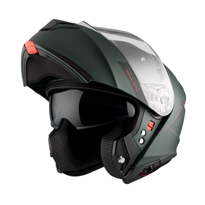 MT Genesis SV Solid A6 moto ķivere zaļa matēta