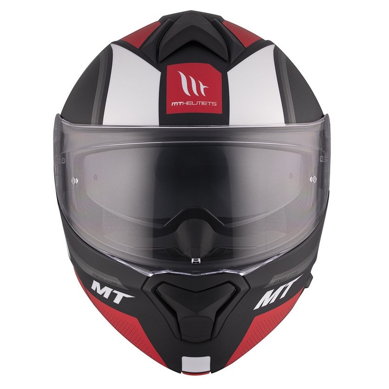 MT Genesis SV Cave A5 melnbaltsarkana matēta flip-up moto ķivere