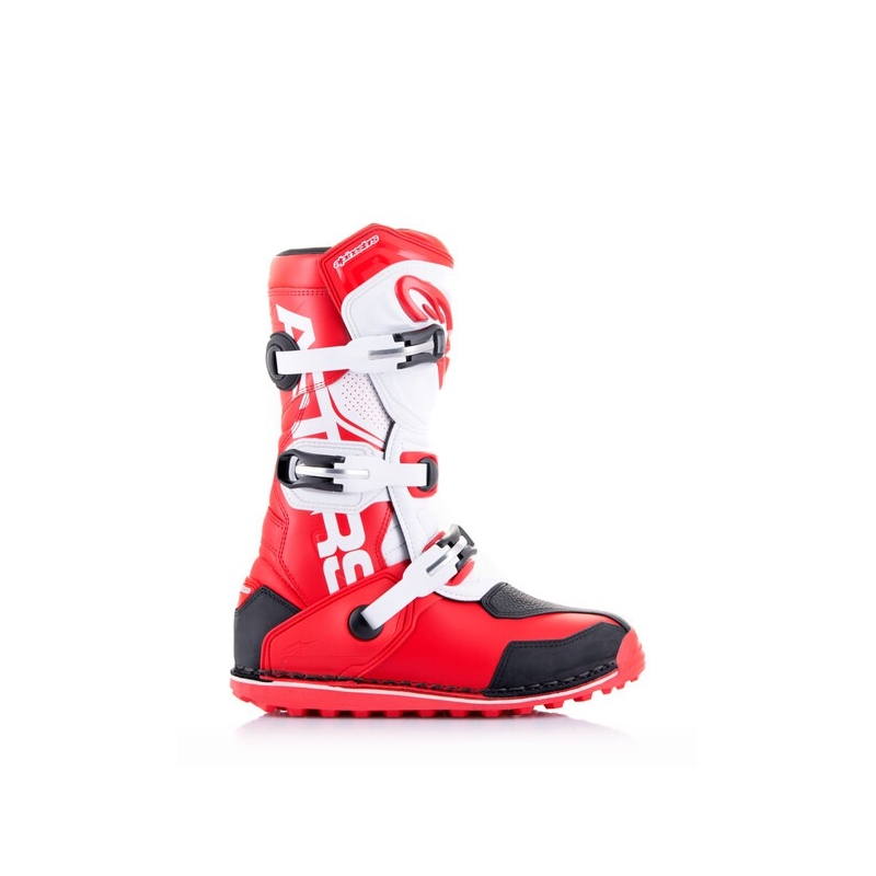 Alpinestars Tech Trial motocikla zābaki balti-arkani-melni
