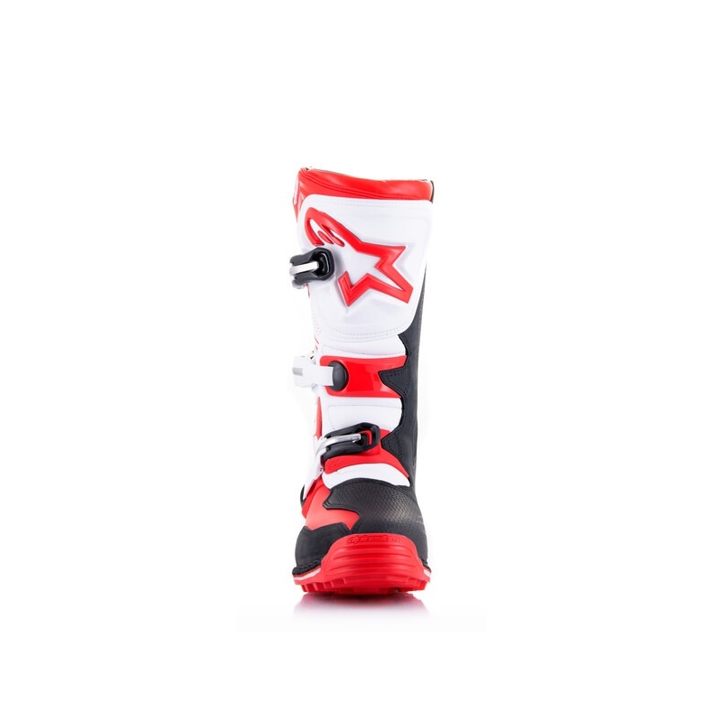 Alpinestars Tech Trial motocikla zābaki balti-arkani-melni