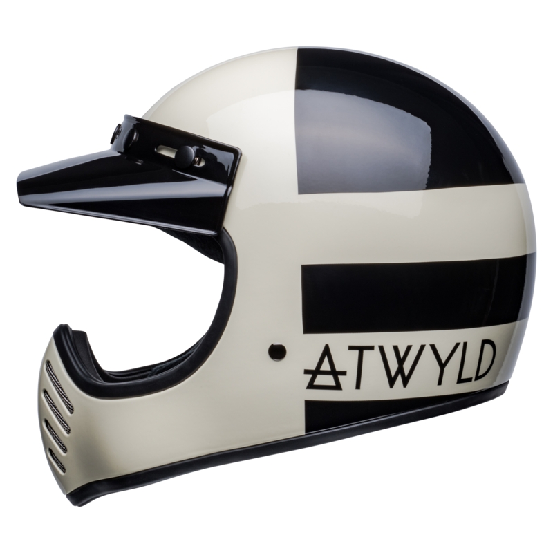 Přilba na motorku Bell Moto-3 Atwyld Orbit bílo-černá