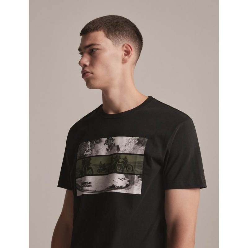 T-krekls DAKAR DKR Foto melns