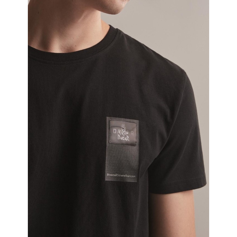 T-krekls DAKAR DKR Patch melns