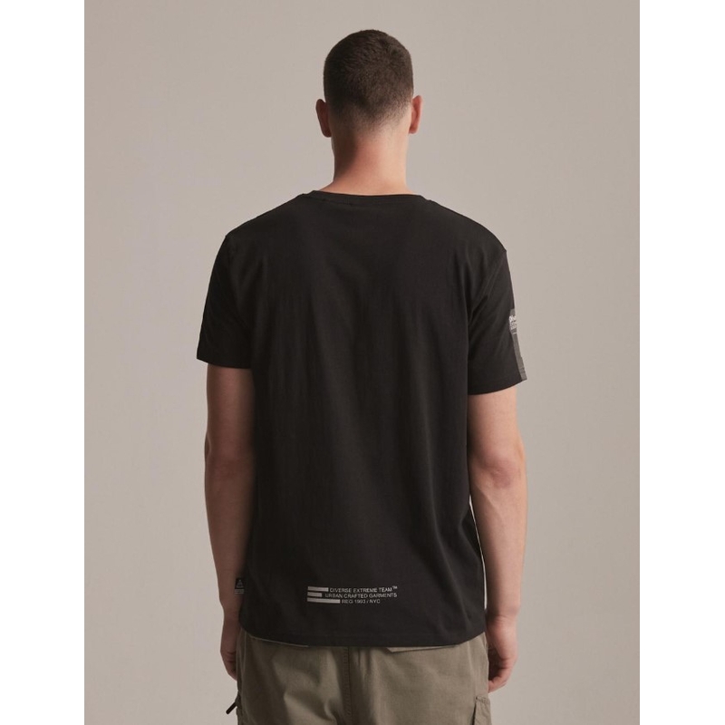 T-krekls DAKAR DKR Patch melns