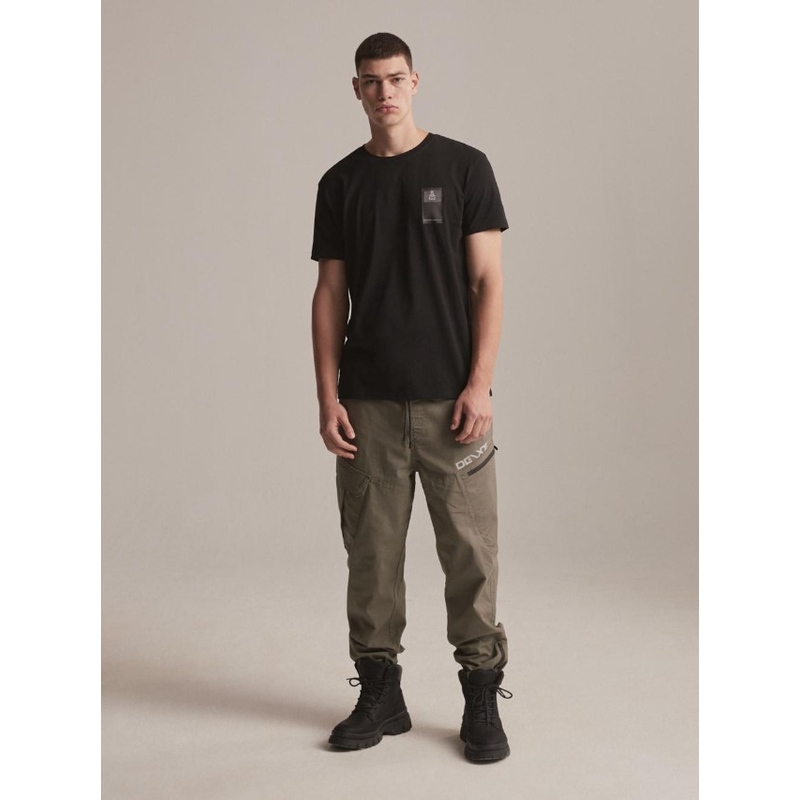 T-krekls DAKAR DKR Patch melns