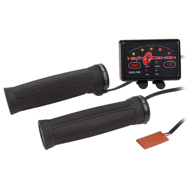 Apsildāmas rokturi SYMTEC ATV Clamp On Quad Zone melns